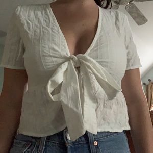PacSun Tie Front Top